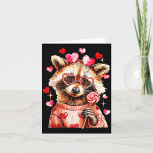 Raccoon Valentines Day Funny Feral Raccoon Love He Card