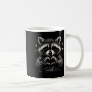 Raccoon Valentines Day Funny Feral Raccoon Love He Coffee Mug