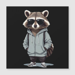 Raccoon Wearing Hoodie Funny Cool Animal Character