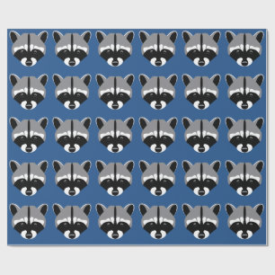 Raccoon with Sad Eyes Wrapping Paper