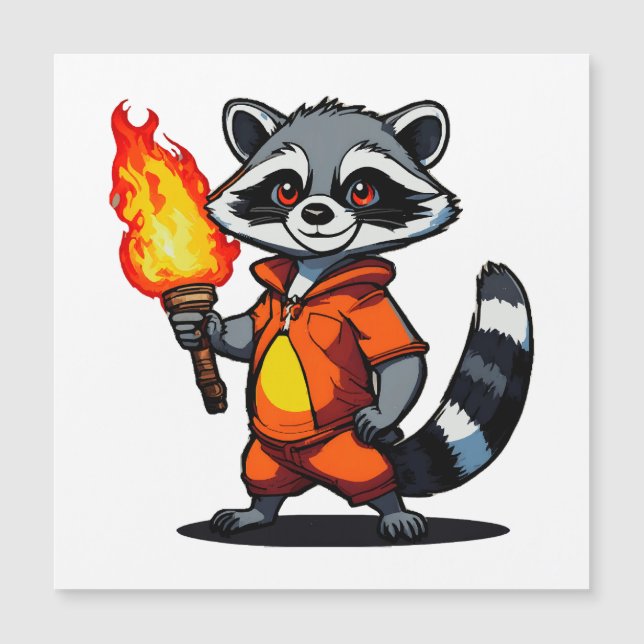 Raccoon with Torch (Front)