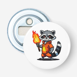 Raccoon with Torch Bottle Opener