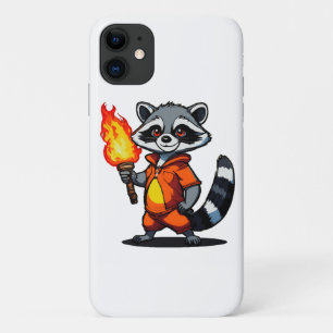 Raccoon with Torch iPhone 11 Case