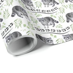 Raccoon Wrapping Paper