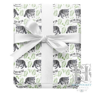 Raccoon Wrapping Paper