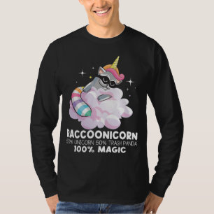 Raccoonicorn Unicorn Trash Panda - Funny Raccoon L T-Shirt