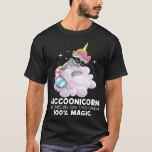Raccoonicorn Unicorn Trash Panda - Funny Raccoon L T-Shirt