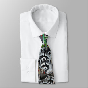 Raccoons Galore Ties