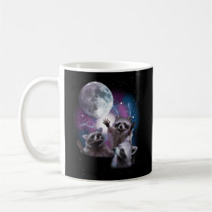 Raccoons Howling At The Moon - Raccoon Coffee Mug