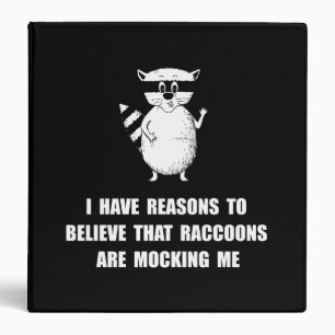 Raccoons Mock Binder
