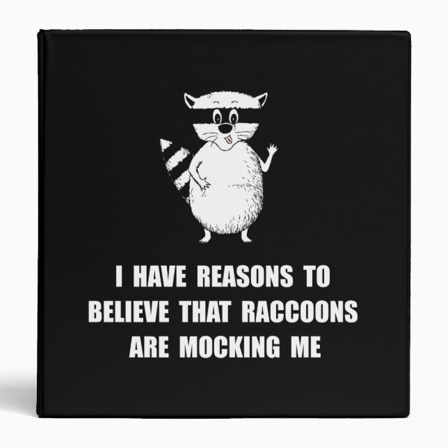 Raccoons Mock Binder (Front)