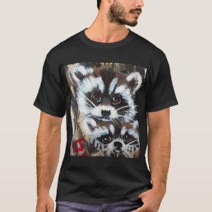 raccoons Peeking t shirt