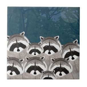 Raccoons Tile