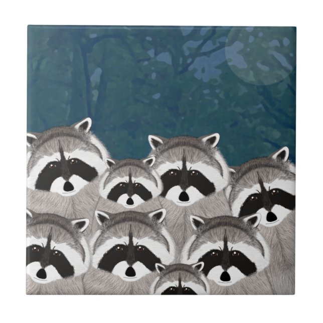 Raccoons Tile (Front)