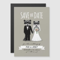 Raccoons Wedding Save the Date