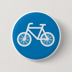 Race a bicycle 2 inch round button