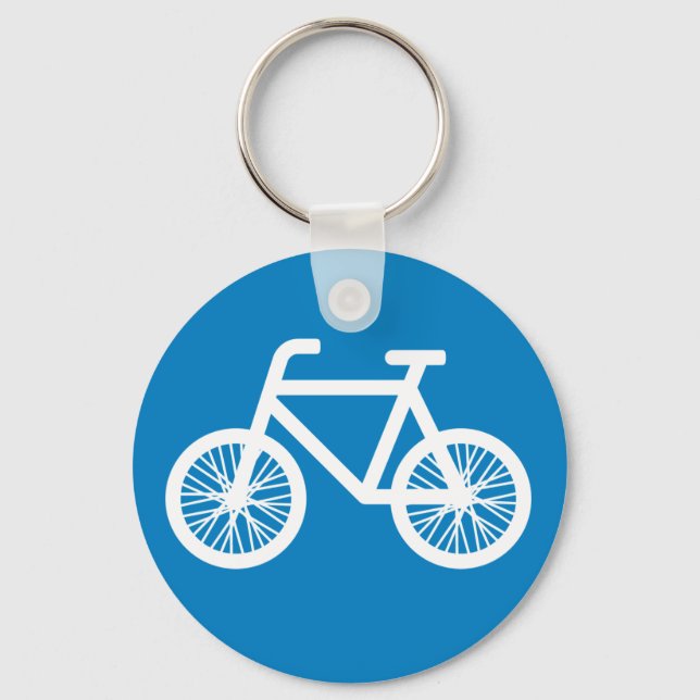 Race a bicycle keychain (Front)