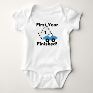 Race Car 1st Birthday Baby Bodysuit