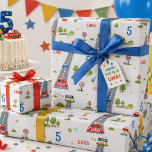 Race Car Birthday Kids Racing Party Wrapping Paper Sheet<br><div class="desc">Make every gift extra exciting with this fun race car wrapping paper! Featuring a playful road track design with START and FINISH details, colorful cars, balloons, trees, and party accents, this cheerful gift wrap is perfect for kids birthdays and racing themed celebrations. Ideal for birthday presents, party favors, and matching...</div>