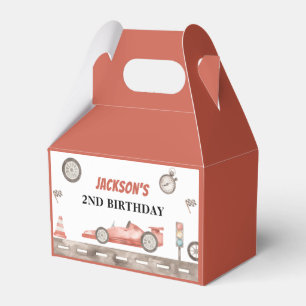 Race Car Birthday Party Favor Box