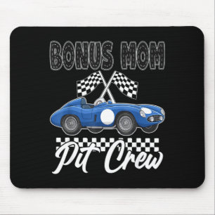 Race car birthday party racing family bonus mom mouse pad