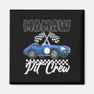Race car birthday party racing family mamaw pit magnet