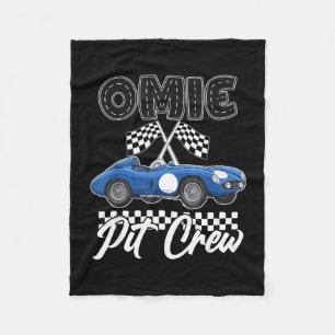 Race car birthday party racing family omie pit fleece blanket