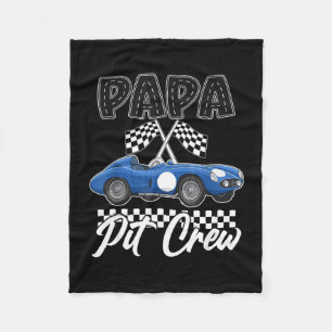Race car birthday party racing family papa pit fleece blanket