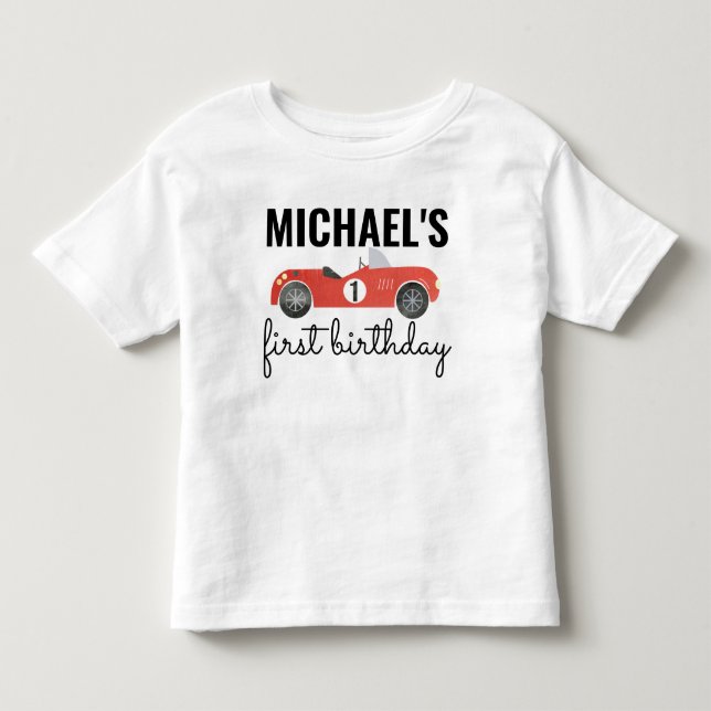 RACE CAR BIRTHDAY TEE (Front)