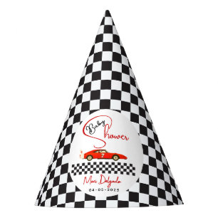 Race Car Boy Baby Shower Little Racer Party Hat