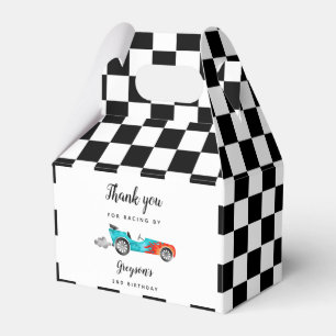 Race Car Boy Birthday Party Favor Box