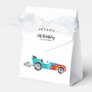 Race Car Boy Birthday Party Favor Box
