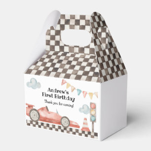 Race Car Boy Birthday Party Favor Box