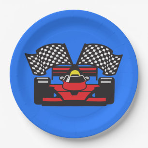 Race Car Design Paper Party Plate