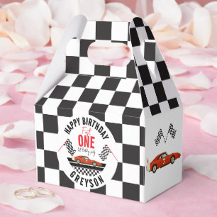 Race Car Favour Box – Fast One 1st Birthday Party