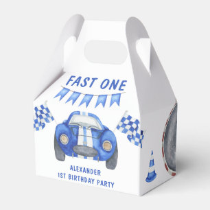 Race Car First Birthday Party  Favor Box
