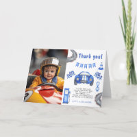 Race Car First Birthday Party Thank you