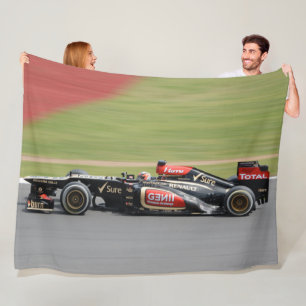 RACE CAR FLEECE BLANKET