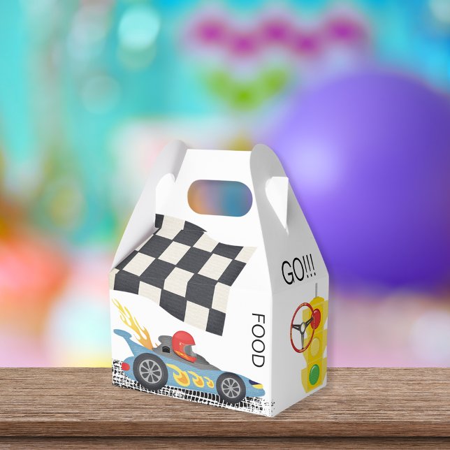Race Car Food or Prizes to Go Favor Box (Creator Uploaded)