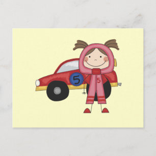 Race Car - Girl T-shirts and Gifts Postcard