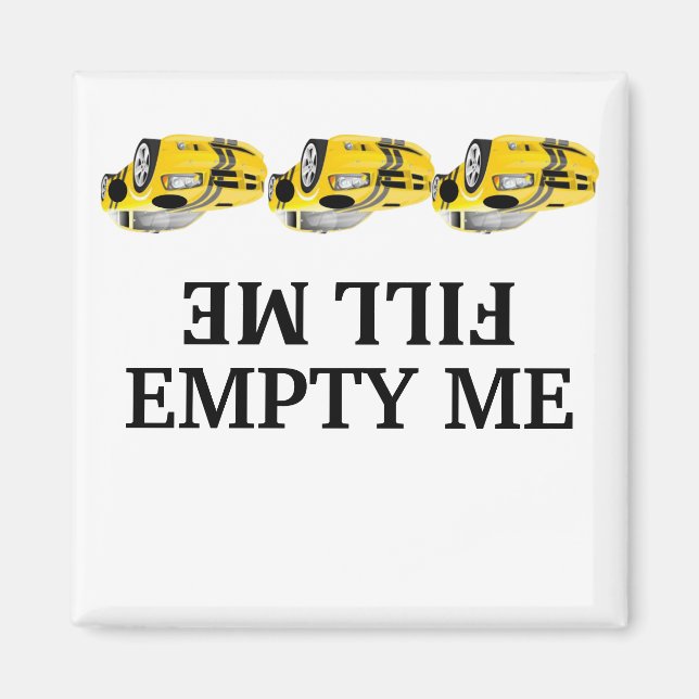 Race car me remplir vide me lave-vaisselle Magnets (Devant)