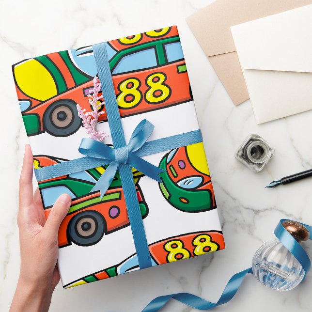 Race Car Number 88 Wrapping Paper (Creator Uploaded)