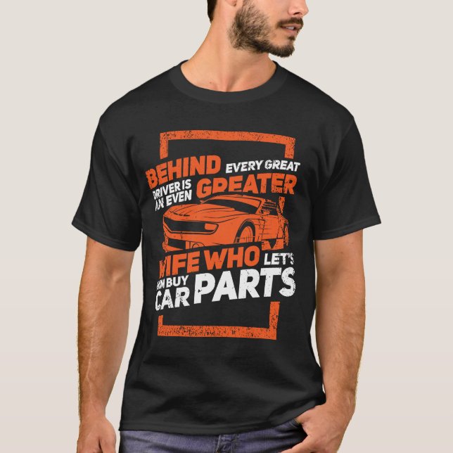 Race Car Outfit for a Race Car Driver  1 T-Shirt (Front)