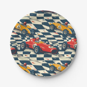 Race Car Paper Plates Birthday Party