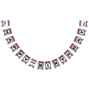 Race Car Racing Birthday Party Bunting Flags