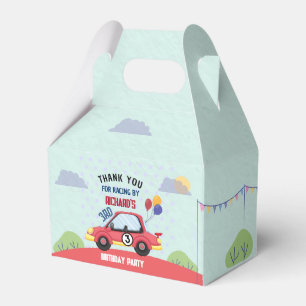Race Car Racing Kid's Birthday Theme Favor Box