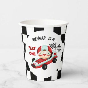Race Car Racing Kid's Birthday Theme Paper Cups