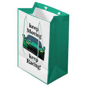 Race Car Racing Racer Birthday Medium Gift Bag