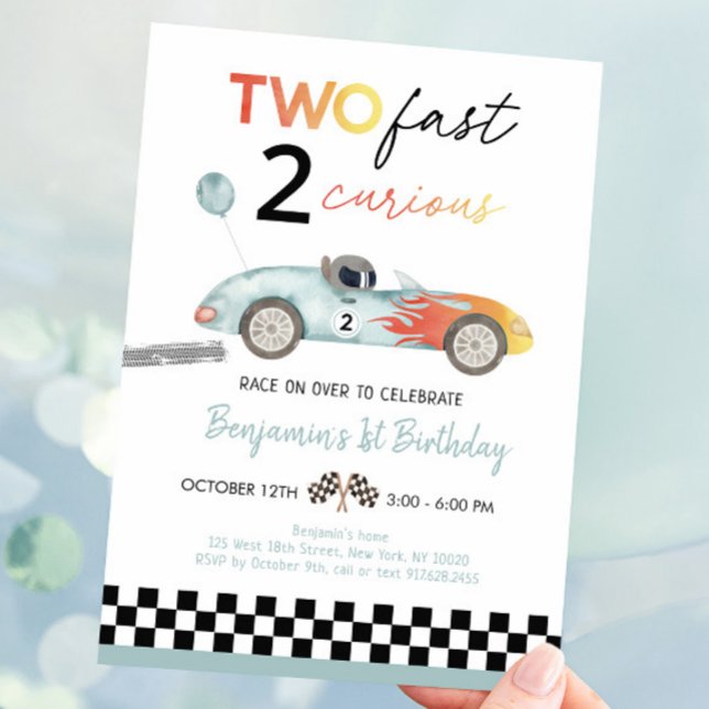 Race Car Second Birthday Invitation (Creator Uploaded)