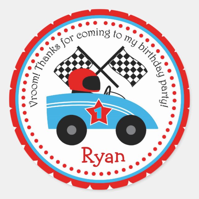 Race Car Stickers (Front)